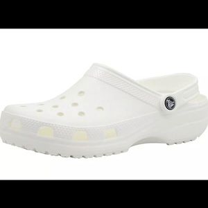 Crocs Unisex-Adult Men's Size 10 Women's Size 12 Classic Clog White